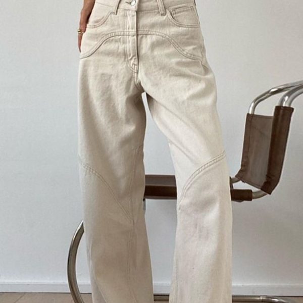 HOUZHOU-Beige-Jeans-Baggy-Women-Casual-Denim-Trousers-Vintage-High-Waist-Wide-Leg-Pants-Classic-Streetwear-1