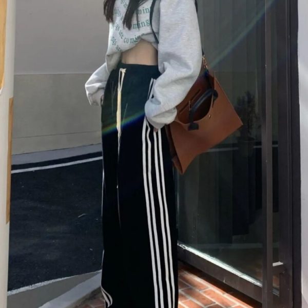 Casual Korean Style Women Sweatpants Baggy Streetwear Tracksuit Pants