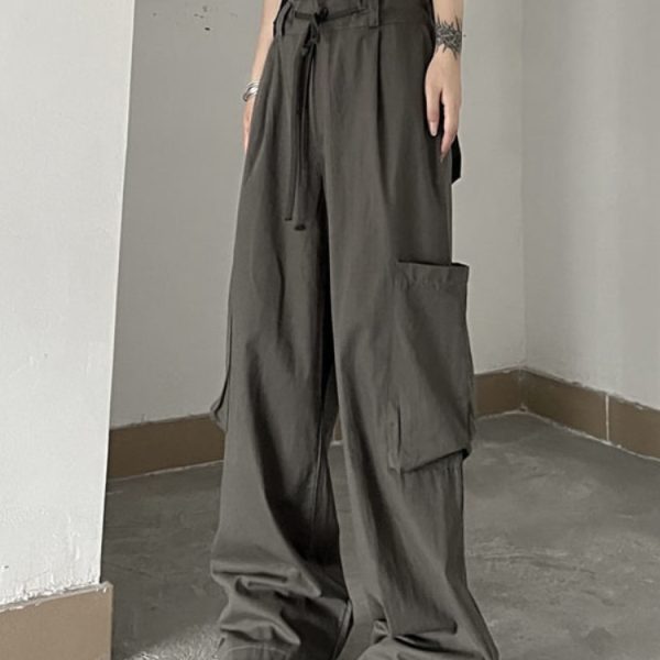 HOUZHOU-Gothic-Punk-Parachute-Pants-Women-Y2K-Harajuku-Techwear-Pockets-White-Cargo-Trousers-Female-Jogging-Sweatpants-1