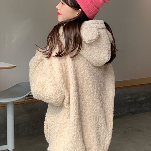 HOUZHOU-Kawaii-Cute-Bear-Ears-Hoodie-Women-Autumn-Winter-Casual-Fleece-Loose-Long-Sleeve-Pullover-Friends-1