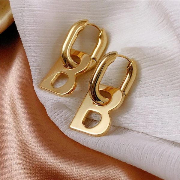 High-Quality-Letter-B-Drop-Earrings-for-Women-Men-Trendy-Elegant-Korean-Minimalist-Gold-Silver-Color-1