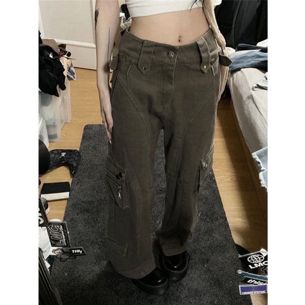 High-Street-Vintage-Pocket-Cargo-Pants-Woman-Oversized-Street-Hot-Girl-High-Waisted-Jeans-Loose-Casual-1