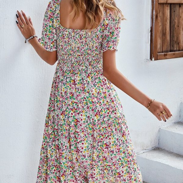 Msfilia-Spring-Summer-Long-Print-Dress-Women-Bohemian-Short-Sleeve-High-Waist-Flroal-Dresses-For-Ladies-1