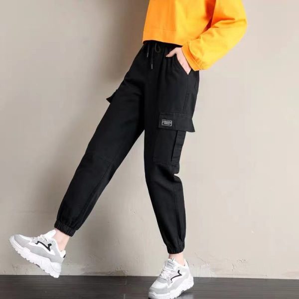 Women High Waist Loose Baggy Tactical Trouser 2023 Summer Fashion Outfits