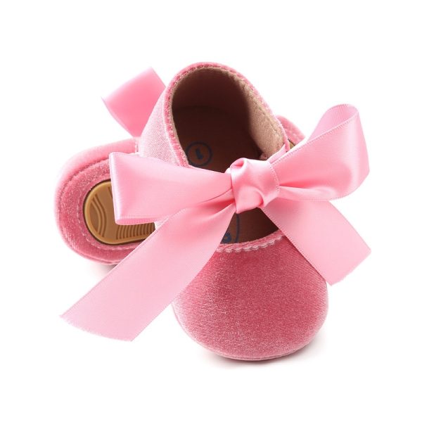 Newborn-Baby-Girls-Shoes-First-Walker-PU-Princess-Bowknot-Ribbon-Dress-Shoes-Anti-slip-Rubber-Sole-1