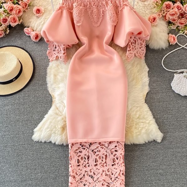 Sexy-Hollow-Out-Lace-Bodycon-Long-Dress-Women-Elegant-Red-Pink-White-Off-Shoulder-Patchwork-Maxi-1