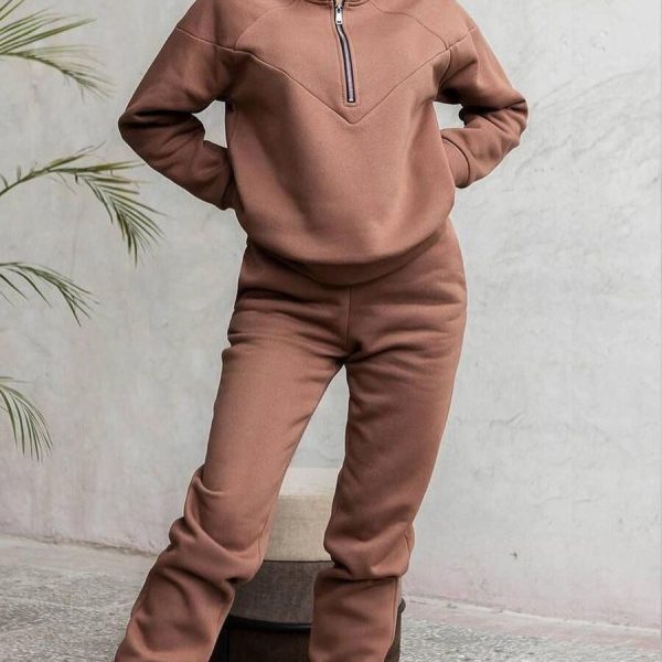 Winter-Jogging-Women-Two-Piece-Set-Female-Zipper-Coat-Casual-Pants-Tracksuit-Autumn-Jacket-Fashion-Contrast-1