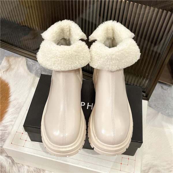 Women's Snow Boots | Warm PU Leather & Plush Cotton | Non-slip & Comfortable Shoes