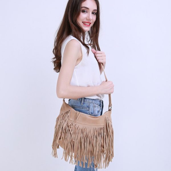 Women messenger bags handbags famous brands fringe tassel bag female bolsas fashion cross body bag