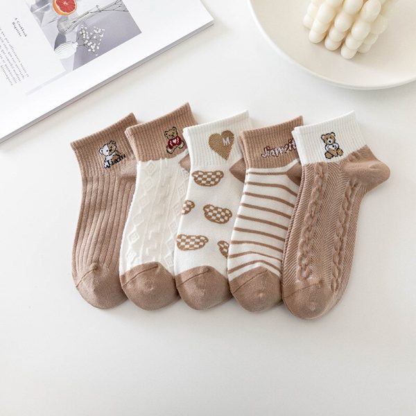 5Pair-Spring-Summer-New-Short-Love-Cartoon-Toy-Bear-Sweat-Absorbing-Khaki-Animal-Female-Boat-Socks-1.jpg