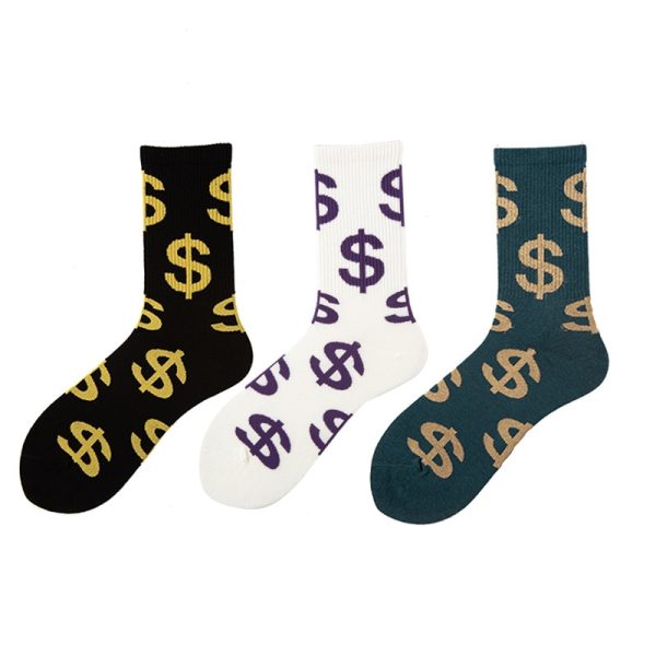 Unisex Street Wear Hip Hop Skate Trendy Crew Socks