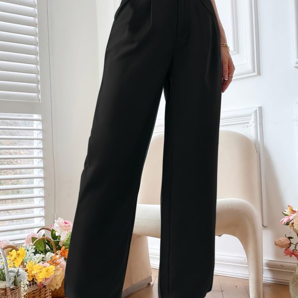 Casual High Waist Loose Trousers