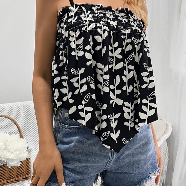 Printed Camisole Vacation Top for Women