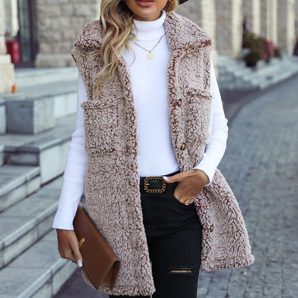 Sleeveless Faded Bubble Velvet Cardigan Vest