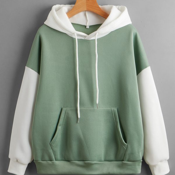 Fleece-Lined Color-Matching Hoodie