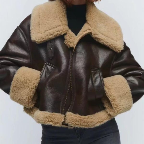 Artificial Fur Short Coat - Autumn/Winter Elegance