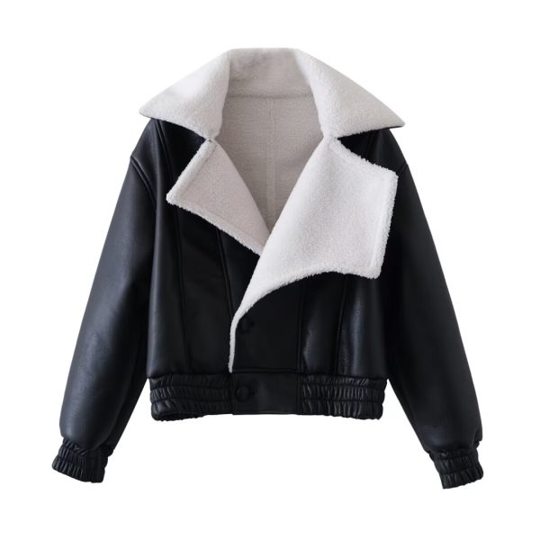 Warm Faux Shearling Street Style Women's Winter Jacket