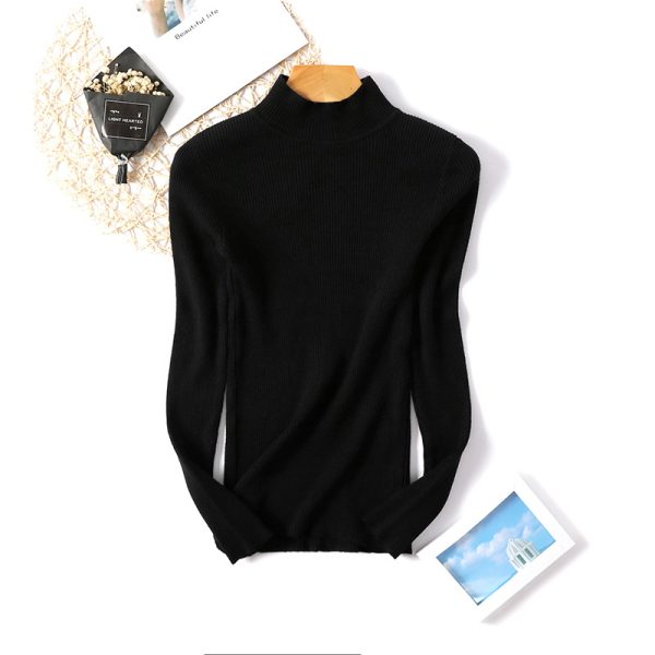 Mock Neck Slim Fit Sweater