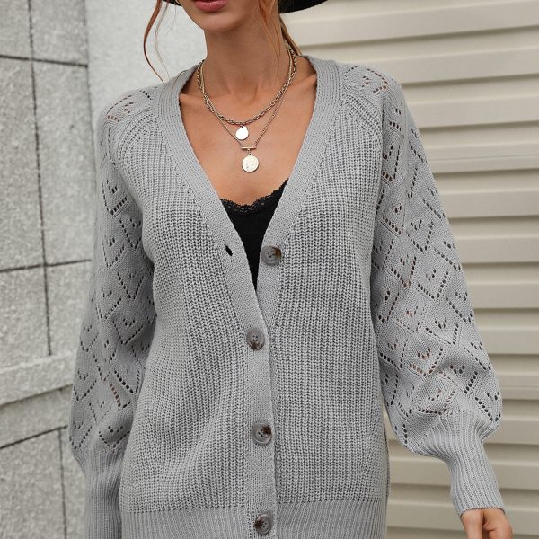 Single-Breasted Knitted Cardigan