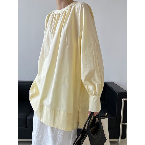 Loose Round Neck Sun Shirt