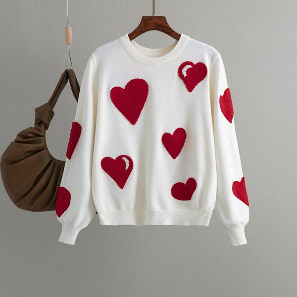 Christmas Love Flocking Pullover