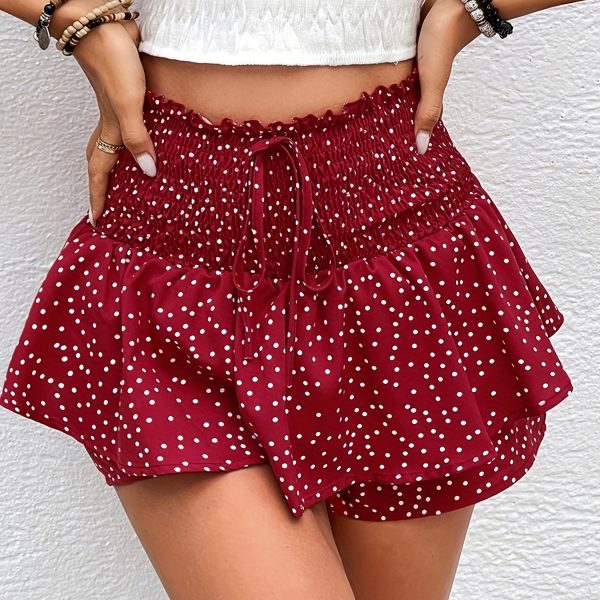 Tight Waist Floral Shorts - Summer Casual