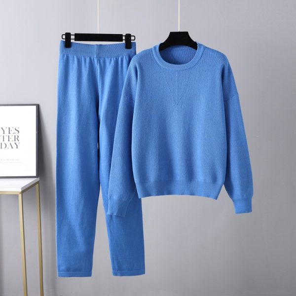 Loose Casual Knit Sweater Set: Autumn Comfort