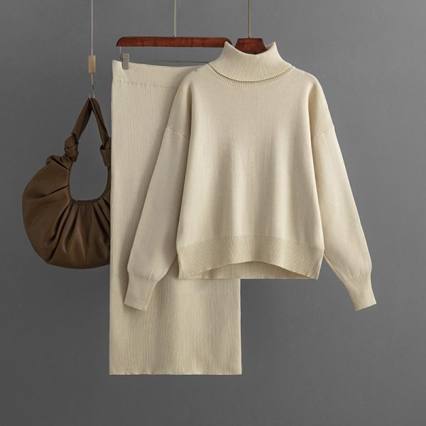 Turtleneck Sweater Set: Autumn Elegance