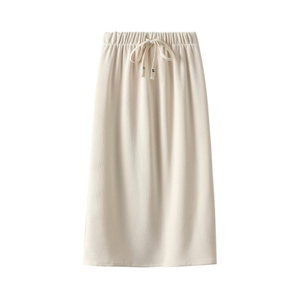 Korean Simple Loose Cover A-Line Mid-Length Skirt