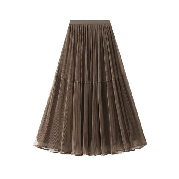 Autumn Double-Sided Mesh Swing Skirt