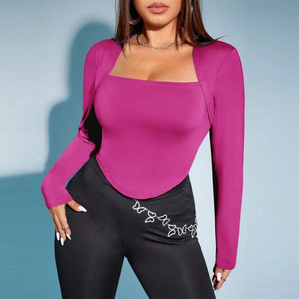 Trendy Plus Size Long Sleeve T-Shirt for Autumn & Winter