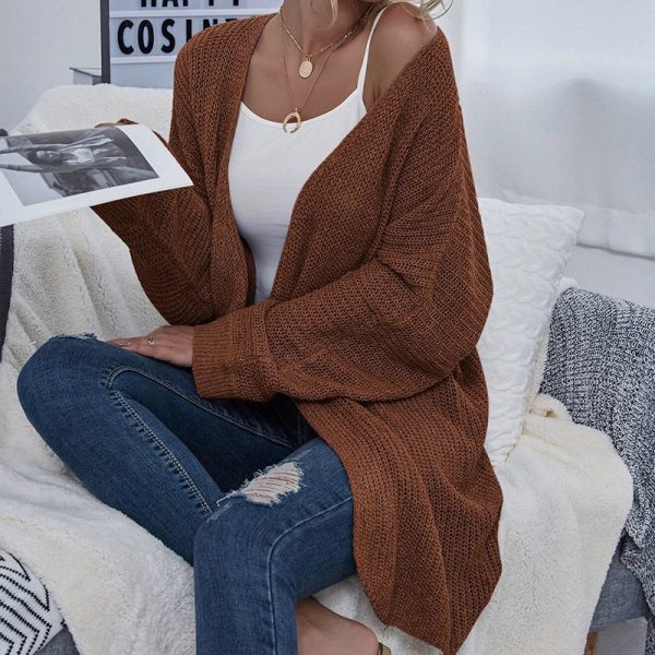 Mid-Length Knitted Cardigan - New Arrival Fashion