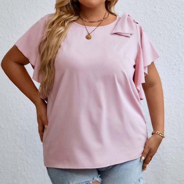 Loose Ruffle Sleeve Top - Summer Casual