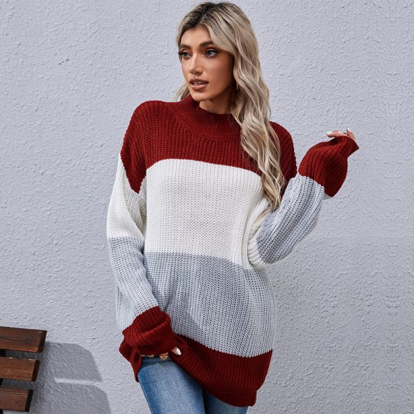 Chic Long Sleeve Mid-Length Sweater