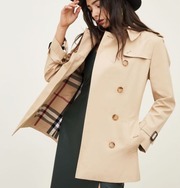 British Spring Autumn Mid-Length Trench Coat