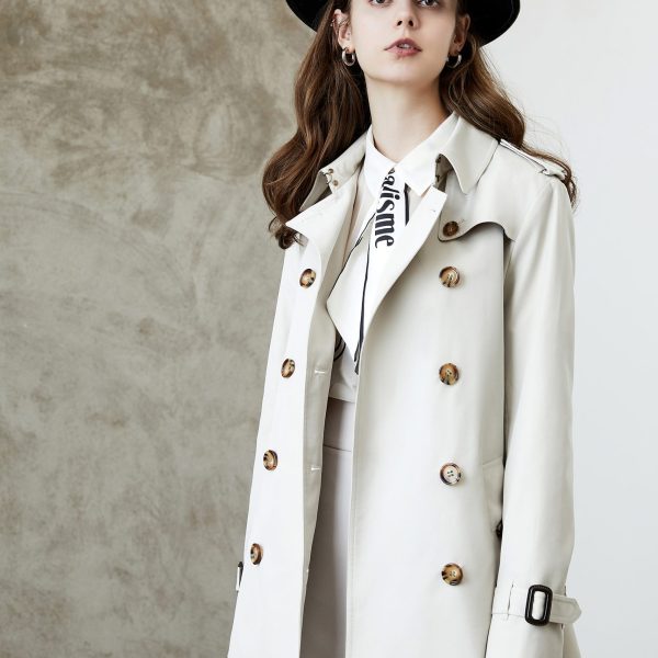 Elegant British Spring Autumn Trench Coat