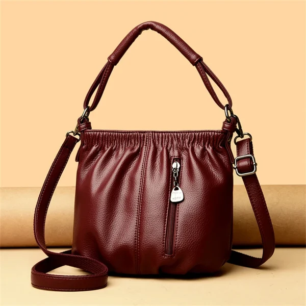 High Quality Ethical Leather Crossbody Handbag - Small Size