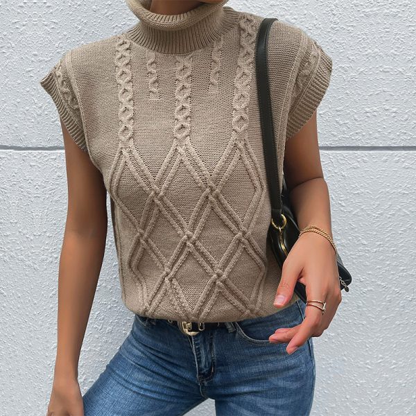 Twist Sleeveless Vest Sweater for Chic Autumn Layering