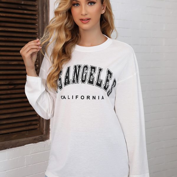 Loose Letter Graphic Sweater Top