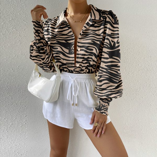 Leopard Print Sexy Shirt: Spring-Summer Vacation Top