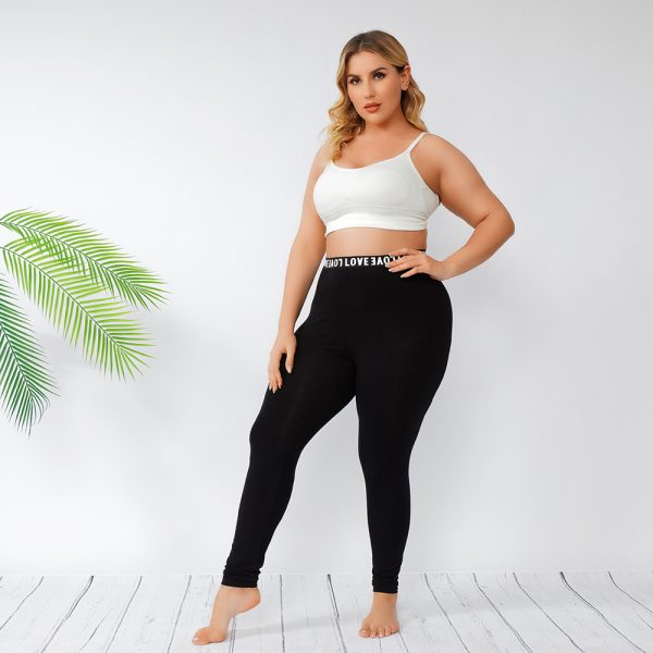 Plus Size High-Waist Camo Yoga Pants