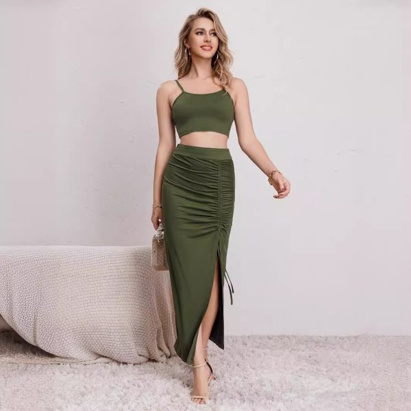 Sexy Slim Fit Two-Piece Skirt Set for Women