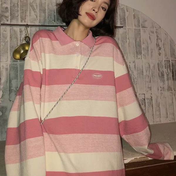 Pink-Striped-T-Shirt-Women-Spring-Autumn-Long-Sleeve-Oversized-Casual-Tops-Korean-Fashion-Preppy-Style-1