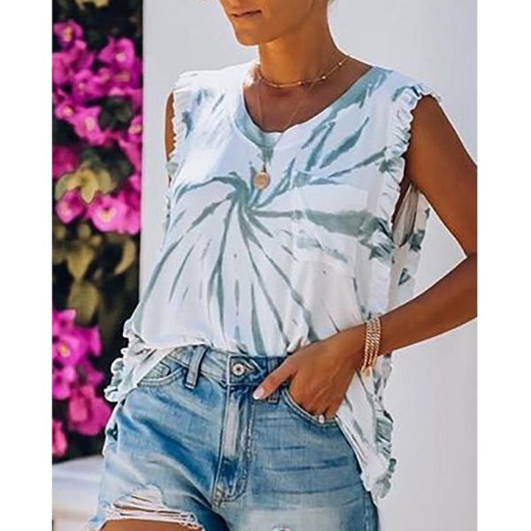 Summer New Loose Casual Women's Print T-Shirt Top