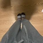 Oversize Gray Joggers Sweatpants Women Korean photo review