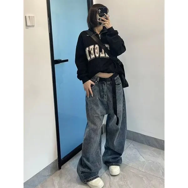 Harajuku-Baggy-Femme-Jeans-Y2K-Dark-Blue-Brown-High-Waist-Streetwear-90S-Baggy-Trousers-Women-Pants-1