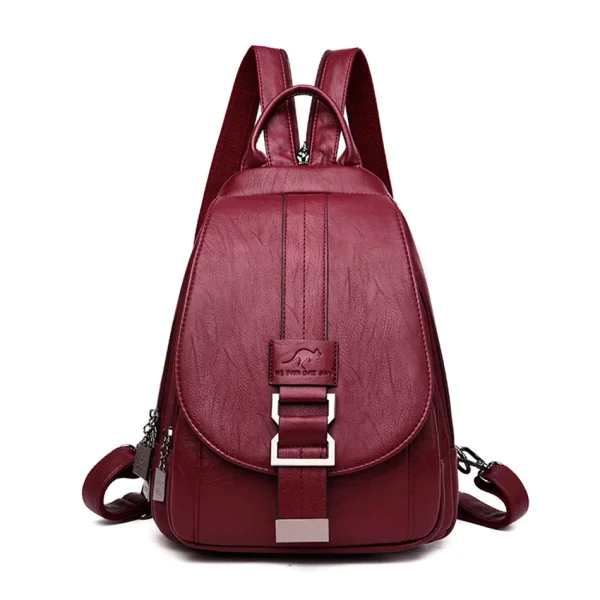 Multifunction Soft Leather Women's Backpack: Eco Chic