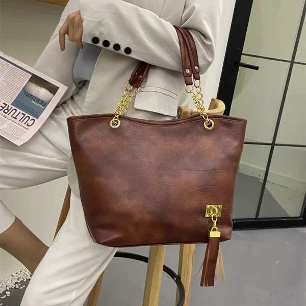 High-Quality-tassel-Casual-Vintage-Women-Shoulder-Bag-PU-Versatial-Bags-Fashion-Female-Handbags-Large-Capacity