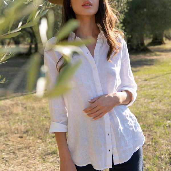 Women's Pure Linen Shirt