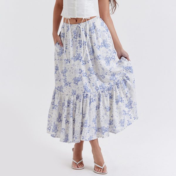 Printed Skirt Sexy Floral Skirt Summer Women Dress Printed Midi Skirt Women Skirt